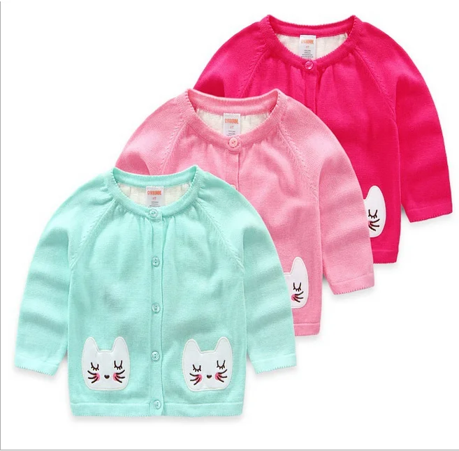 Cute Girls Cardigan 2016 New Arrival Autumn Candy Color Sweater
