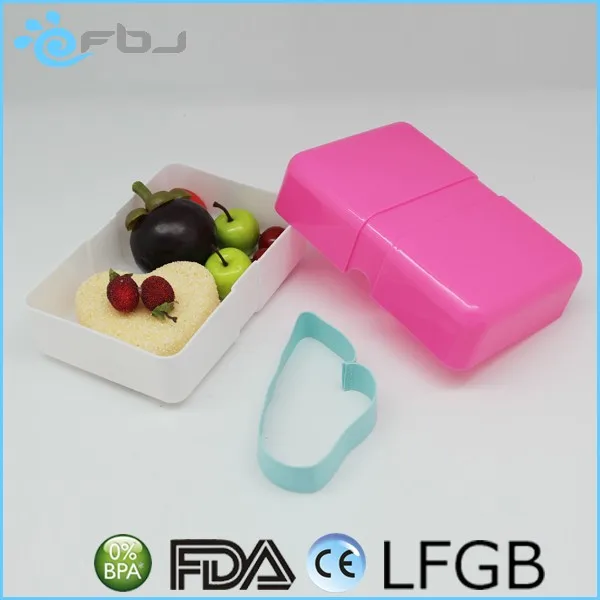 Plastic Japanese Bento Lunch Box With Divider