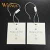 cheap custom logo printing price paper hang tags for handbags glove bags