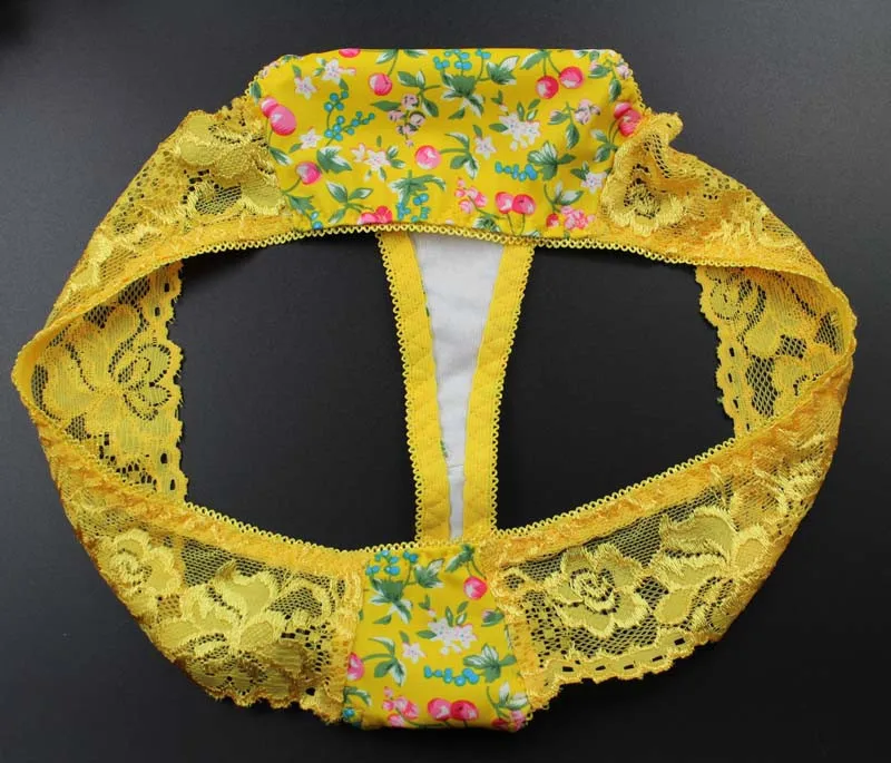 Stock Floral flower print Cute low waist Lace sey panties women underwear thongs bragas women panties sey underwear women briefs