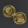 Britain Queen Elizabeth II 3D Design 24k Gold Silver Plated Metal Coin Bullion