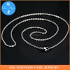 1.2mm flat wire stainless steel rolo link chain tiny necklace for women