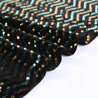 Velvet 5mm sequin hand dress making embroidery fabric beaded for evening bags