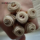 100% Hand Tie Weft Virgin Remy Human Hair Bundle Blonde