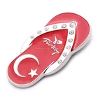 shoe shaped custom metal souvenir Turkie fridge magnet