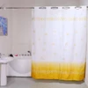 Custom Ocean Shell Style High Quality 100% Polyester Printed Hookless Shower Curtain