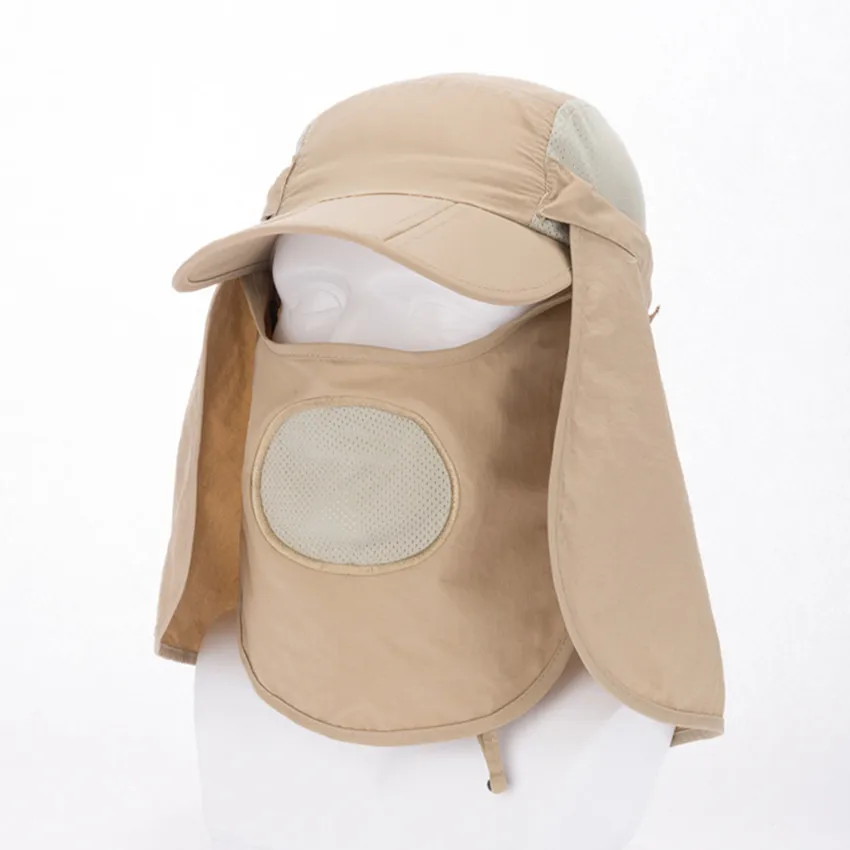 Outdoor Fishing Caps UPF 50 Sun Hat Multifunctional Climbing Hiking Quick Dry Removable Fishing Caps Sun Proof Travel Hats