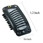 20Pcs Clips 9-Teeth Snap-Comb Wig Clips with Rubber for Hair Extension Wigs Weft Hairpiece DIY Clips