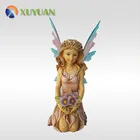 Angel fairy,resin life size fairy statue for gift and decoration