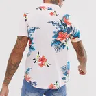 fashion latest shirt men custom hot floral hawaiian shirt