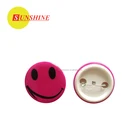 Europe Plastic Reflective Badges Personal Safety Plastic Reflective Safety Round Luminous Badge
