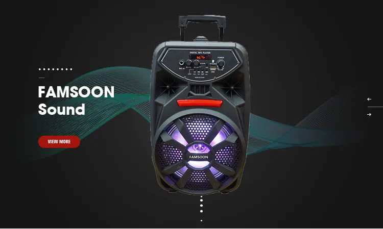 Promotional Speaker Good Sound System Audio Equipment Rechargeable Trolley Portable Speaker Outdoor Speaker - ANKUX.COM