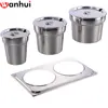 Stainless steel table-top cold bain marie with good price for restaurant & catering