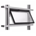 double glassed pvc awning window