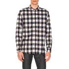 YL OEM custom fashion high quality men shirts latest designs black long sleeve plaid shirts for china wholesale