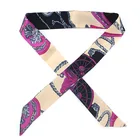 Manufacturers stock slender line entangled bag handle silk scarf small ribbon decorative scarf bag