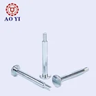 Round Head Steel Zinc Galvanized Half threading Screw for furniture