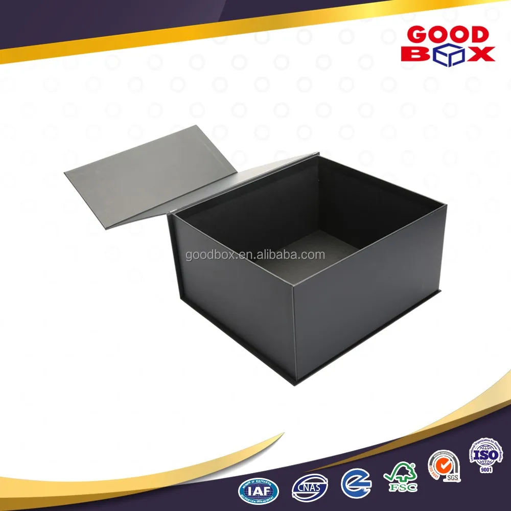 luxury printed folded cardboard gift box with magnetic closure