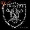 Custom Raiders Hot fix Rhinestone Transfer Design For Tshirt