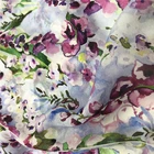 Custom Pattern Digital Textile Printing Silk Floral Fabric For Garment