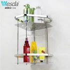 Double deck hanging wall bathroom rack 757-2