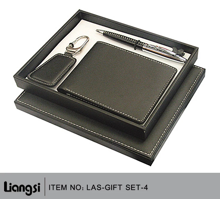 men wallet belt christmas new year corporate business gift set