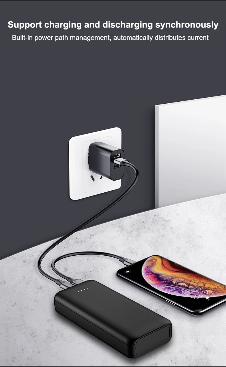 2019 new arrival smart power banks charger 10000mah make in China for corporation gift - ANKUX.COM