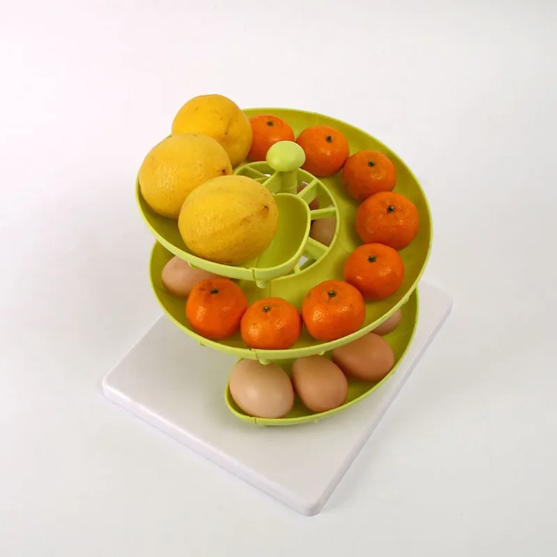 1PC Creative Kitchen Supplies Eggs Racks Fruit Vegetable Food Storage Racks Multifunction Home Kitchen Bar Storage Tools KC1515