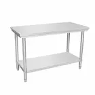 201/304 commercial kitchen stainless steel work table