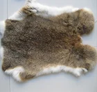 Factory wholesale raw or dyed color tanned large rabbit fur skin