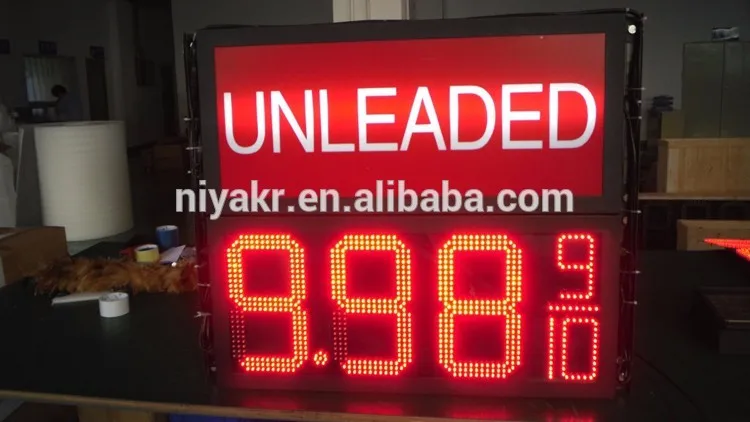 led gas price sign external installation