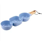 Stylish hotel hotsale entree serving luxury ceramic dinner compartment plate