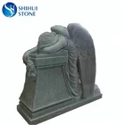 Cheap Engraving Monument Weeping Angel Statue Headstone With Wings