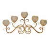 Factory Direct European five arm metal gold candelabra for living room and wedding centerpiece decoration