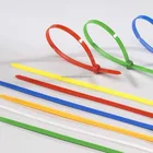 Electric Wire Plastic Custom Cable Holder Locks Nylon Head Tie Plastic Zip Tie