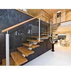 Good-looking staircase design with solid beech treads price