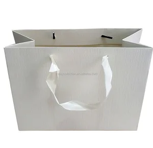 high quality cream color paper gift bag