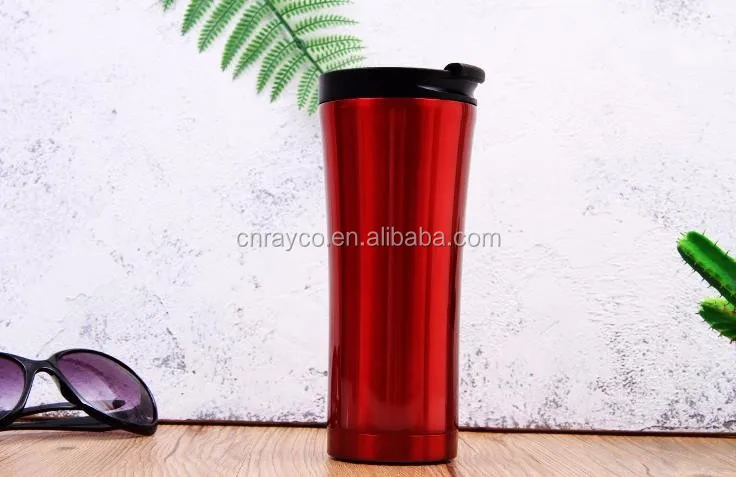 vacuum double wall insulated stainless steel coffee travel mug