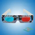 Excellent Three-Dimensional Effect Custom Logo Paper Red Cyan Red/Green 3D Paper Glasses