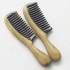bridal heat resistant styling straight hair men shower wooden comb set