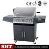 Gas grill 4 barbecue burner for commercial cooking