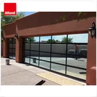 Automatic opening aluminum garage door contemporary mirror garage doors