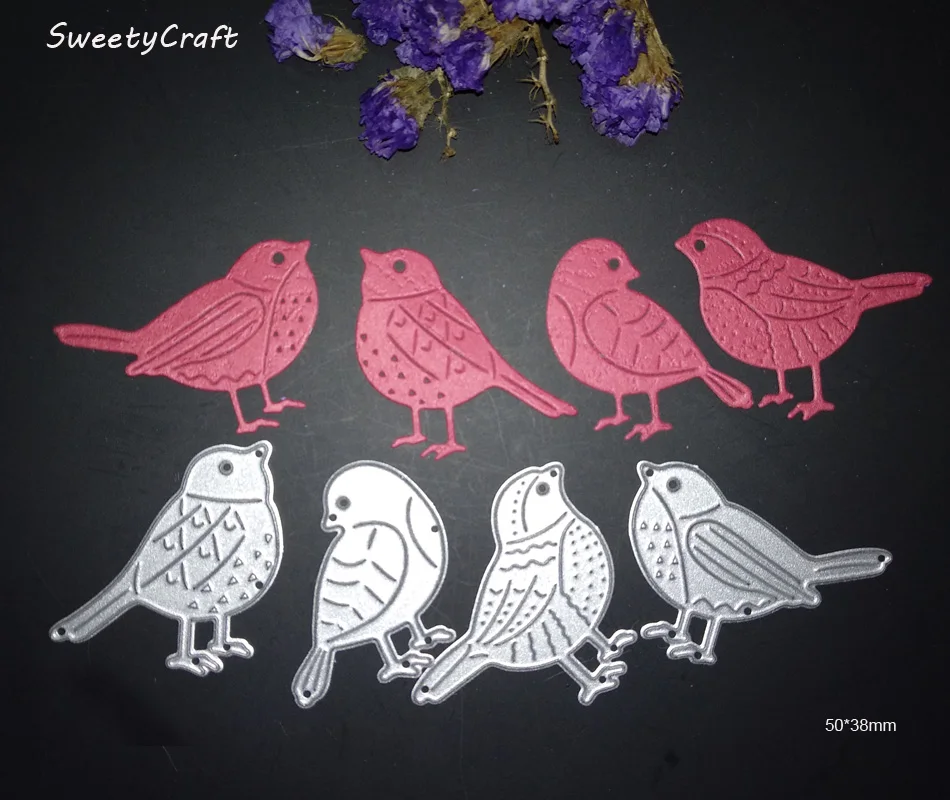 4pcs Birds Dies Scrapbooking