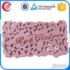 private PU leather label jeans patch label for garments
