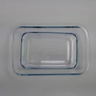 heat resistant baking dish glass plate set