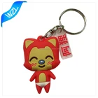 TWO SIDES 3D CUSTOM SHAPED SOFT PVC KEYCHAINS