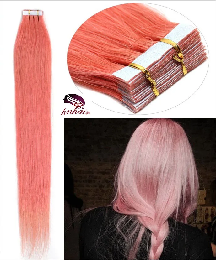 long lasting all color straight remy blonde 2g russian remy tape