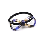 Trendy Design Colorful Bows Acetate Hair Band Elastic Accessories for girls