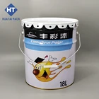 18L paint empty round metal tin bucket /drum/barrel/pail/cans for engine oil,chemical industry,lubricating