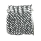Cheap Custom Colors 6cm 2.5Inch Cotton Long Tassel Silver Bullion Fringe For Dresses
